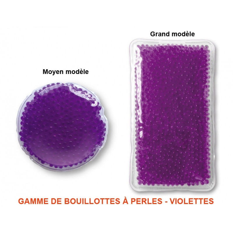 Bouillotte à pastille grande modèle Violette - chaufferette