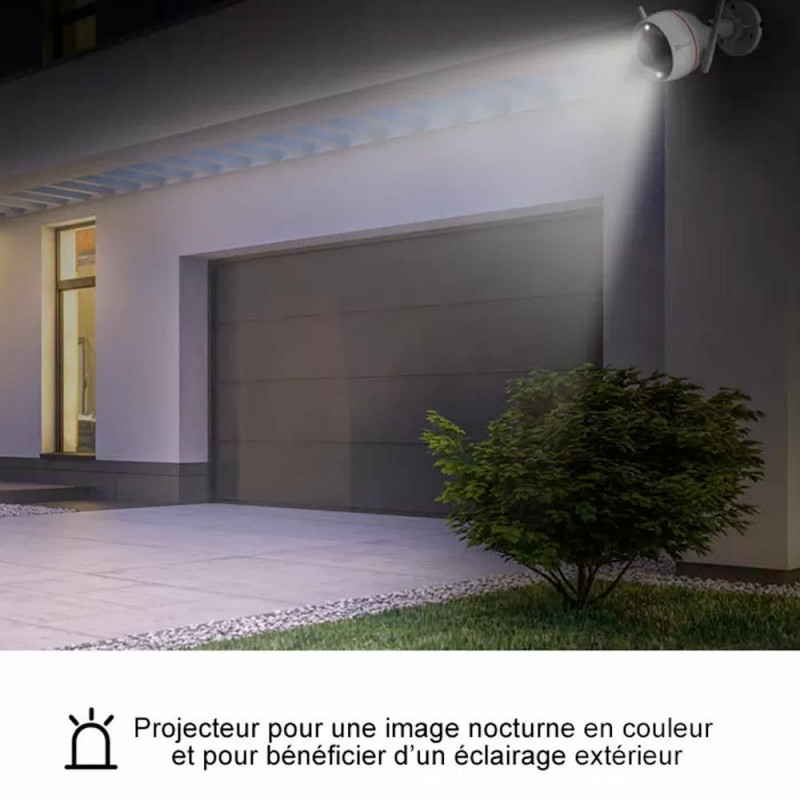 Caméra de surveillance exterieur / interieur EZVIZ C3W Pro ( Sirène + Lampe  )