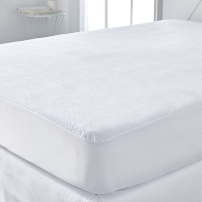 Protège-matelas en forme de drap housse coton blanc 160x200 cm SONGE