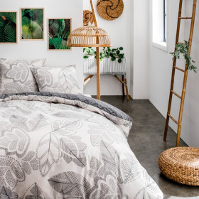 Caradou parure de lit enfant 90x190cm avec couette motif jungle