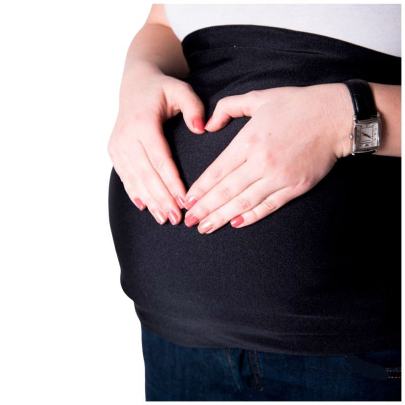 Ceinture anti-ondes femme enceinte, bandeau grossesse anti radiations noire