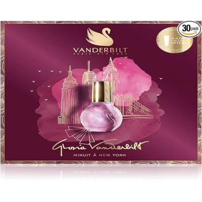 VANDERBILT Coffret Minuit à New-York, Eau de Parfum 30 ml avec Lait Satin Parfumé 100 ml