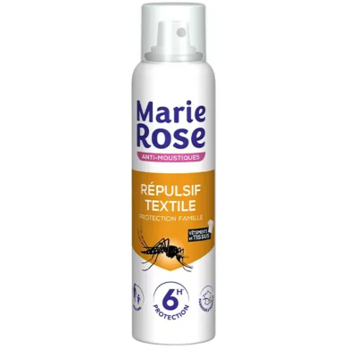 Marie Rose Anti-Moustiques Protection Famille Répulsif Textile 150ml