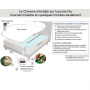 Sur-matelas rafraîchissant Climsom 70x190cm Reconditionné