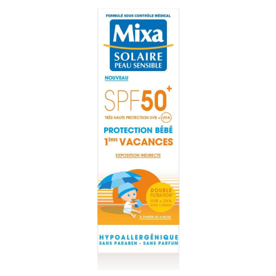 Mixa Protection Solaire Bébé 1ère Vacances Indice de Protection 50+