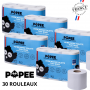 Popee Papier toilette écologique Ultra confort 3 plis 30 rouleaux