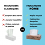 Popee MOUCHOIRS - Peaux Sensibles, écologiques, Lot de 2 boîtes de 100