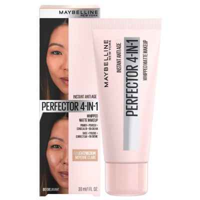 Fond de teint matifiant 4-en-1 MAYBELLINE NEW YORK Anti Age Perfector 4-in-1 Mat - 01 Light / Claire