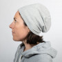 Beanie anti-ondes Réversible noir et gris