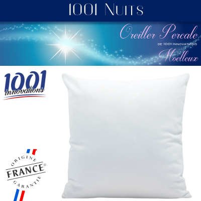 Oreiller Coton Percale 65x65 Moelleux