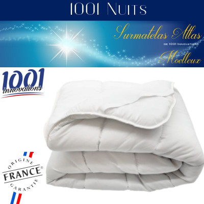 Surmatelas Anti-acariens et Anti-punaises de lit 140x190 cm Moelleux