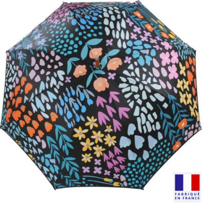 Parapluie Canne Fleuris Fabrication Française