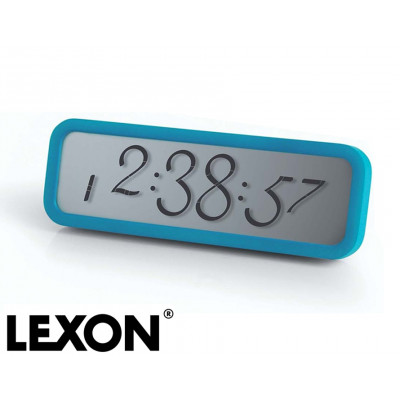 Réveil chiffres cursifs Script Lexon - réveil LED avec écran LCD, bleu